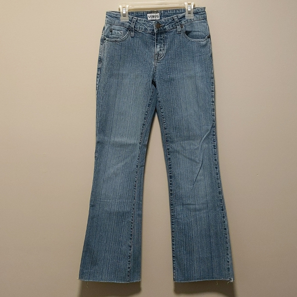 Venus Stretchy Low-rise Bootcut Blue Size 4 Women's Jeans